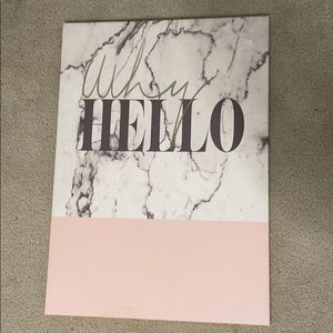 “Why Hello” Wall Canvas